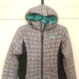 NORTH FACE  junior puffer hooded jacket